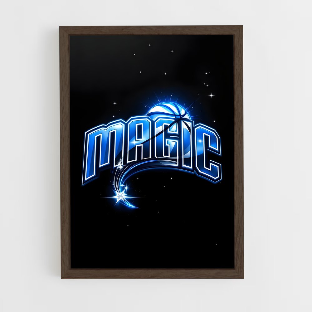 Poster Magic in Blue – affiche Basketball (vue 5)